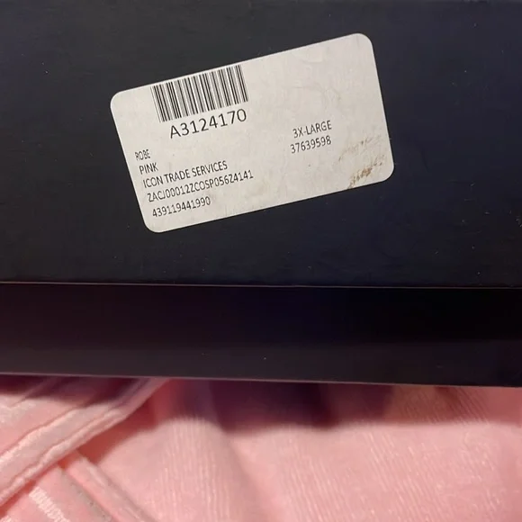 Authentic Versace Pink Hooded Robe